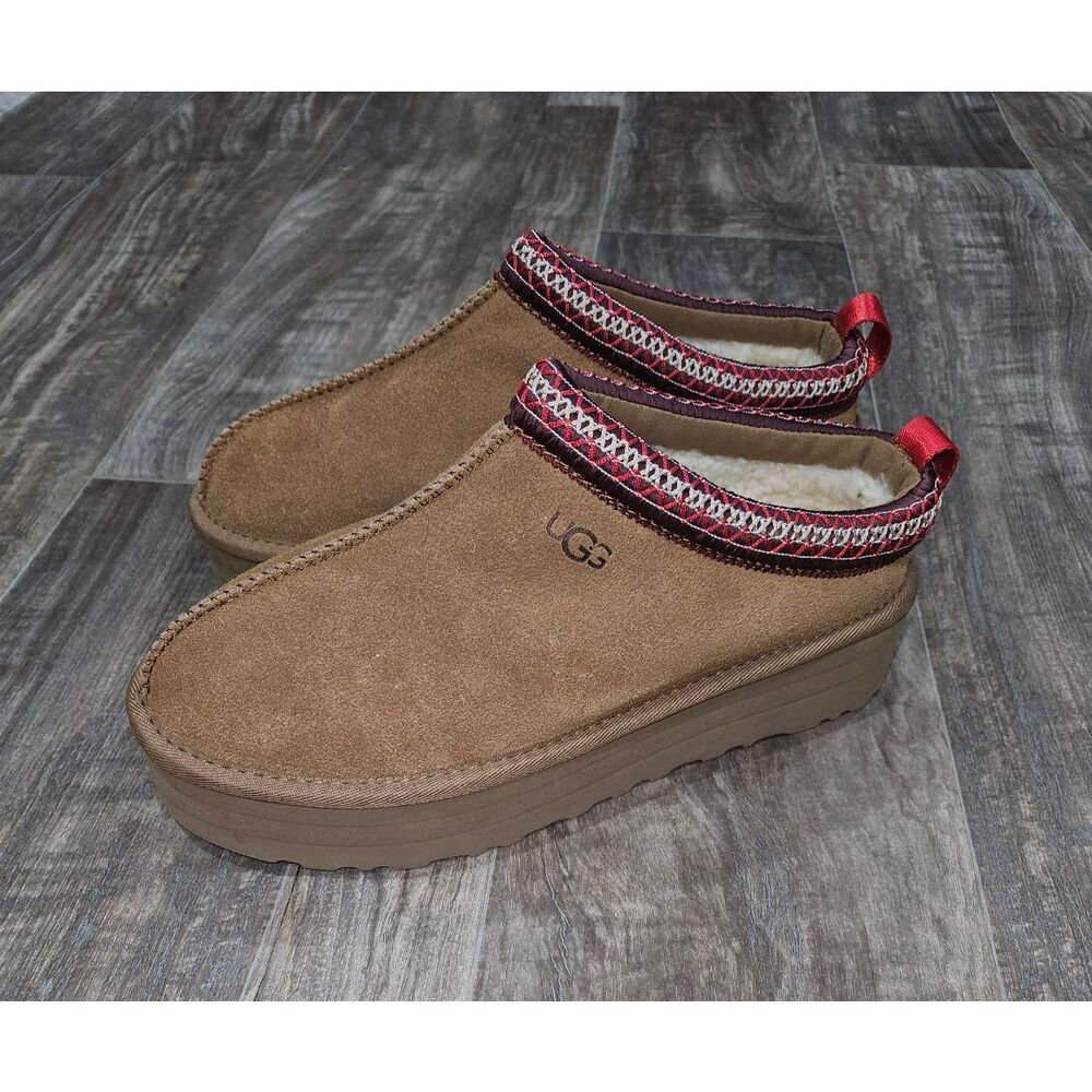 Ugg Tazz Chestnut Platform Slippers